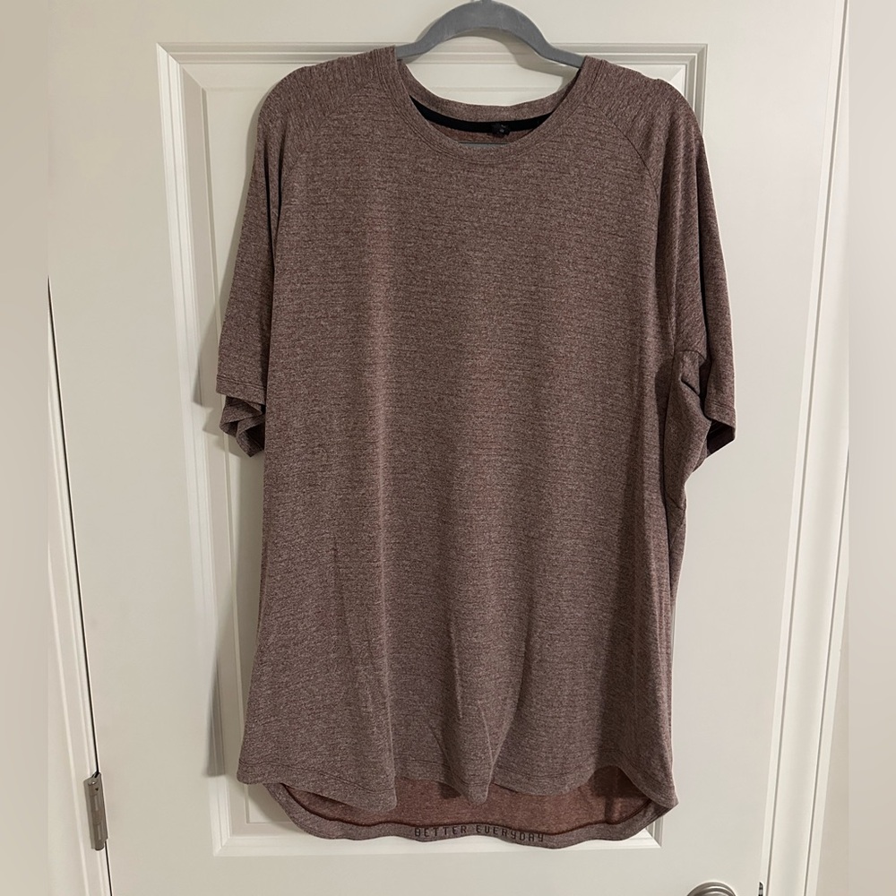 Men's Brown/red license to train lulu shirt